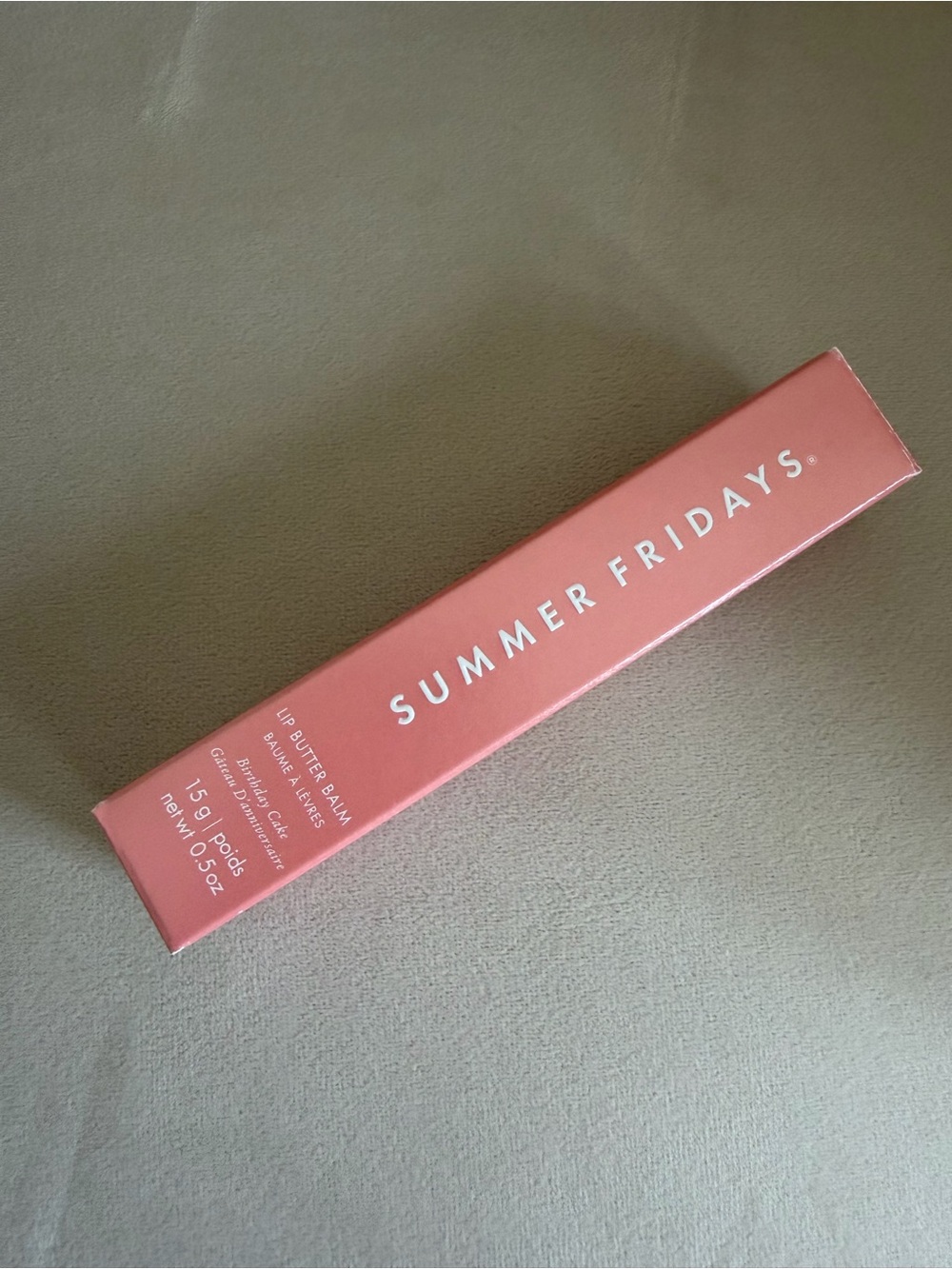NIB Summer Fridays Lip Butter Balm Birthday Cake Treatment Hydration Shine Gloss